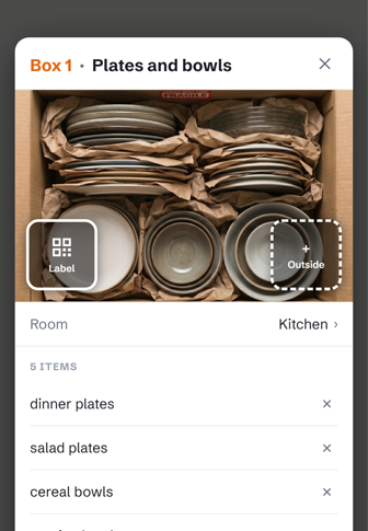 Snap a box; AI writes the packing list